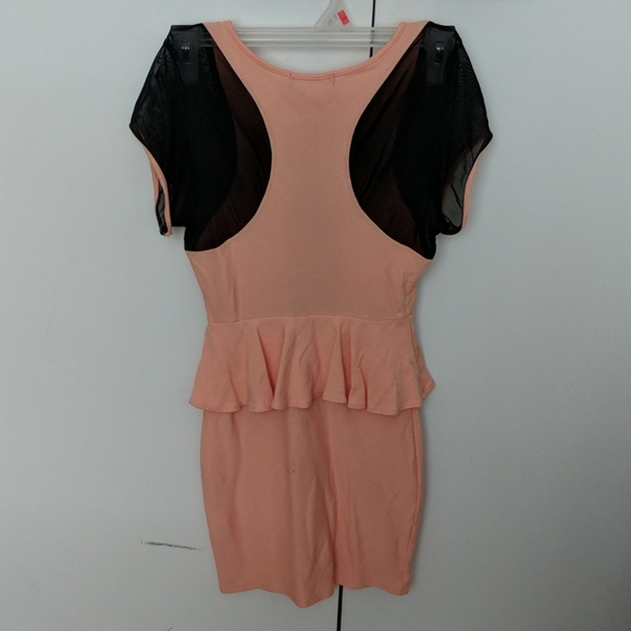 Black and peach dress - Picture 2 of 2